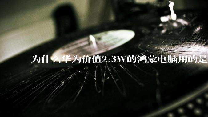 为什么华为价值2.3W的鸿蒙电脑用的是美国西数的SN740固态硬盘？