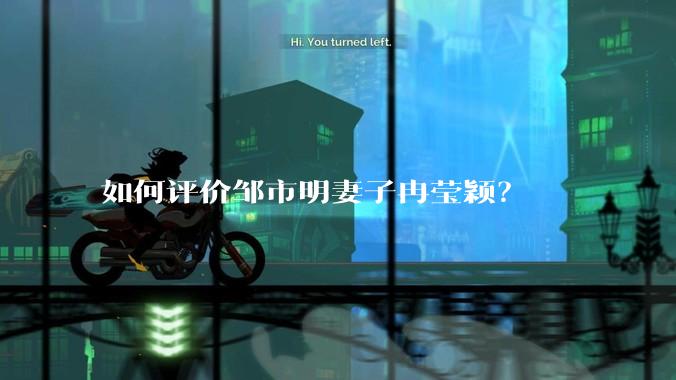 如何评价邹市明妻子冉莹颖？