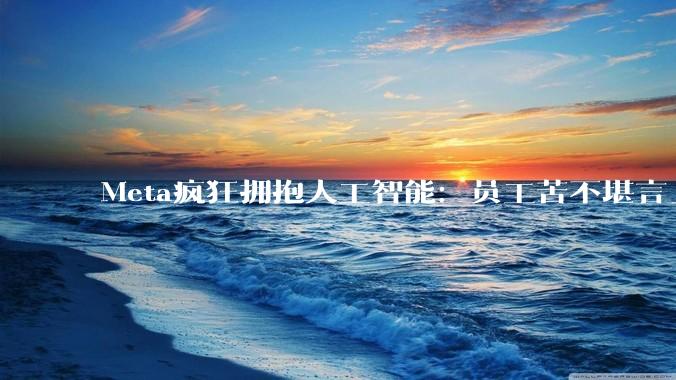 Meta疯狂拥抱人工智能：员工苦不堪言_公司_工作_正在进行